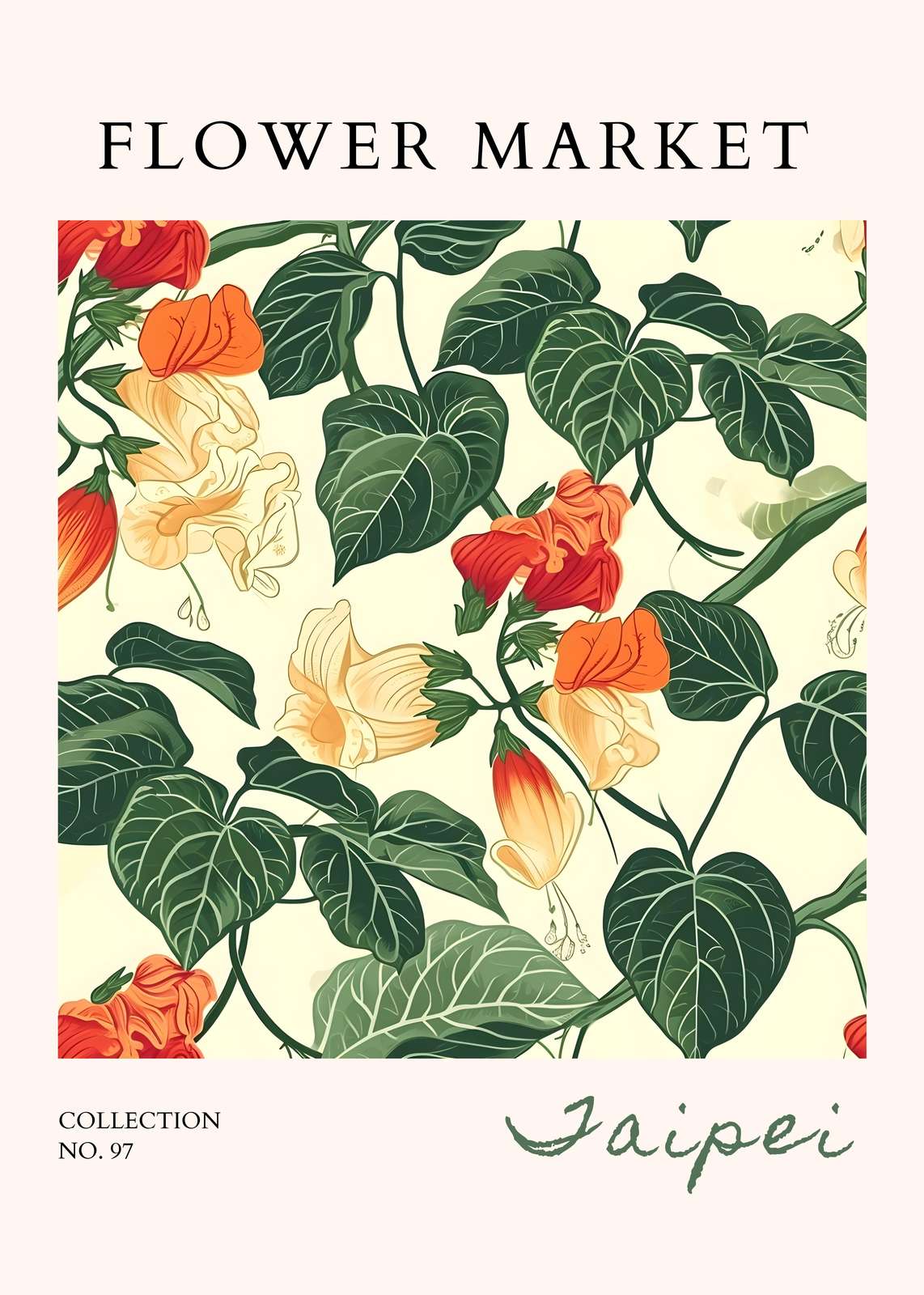 Vibrant Floral Garden Wall Art