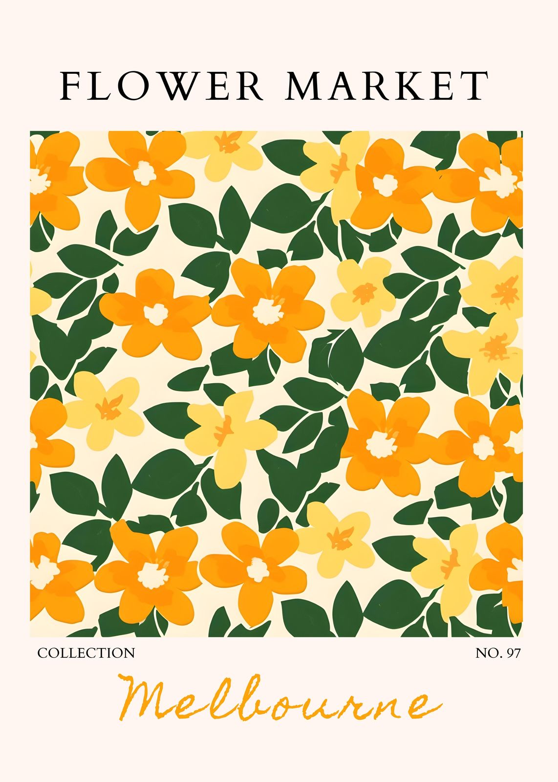 Vibrant Floral Garden Wall Art