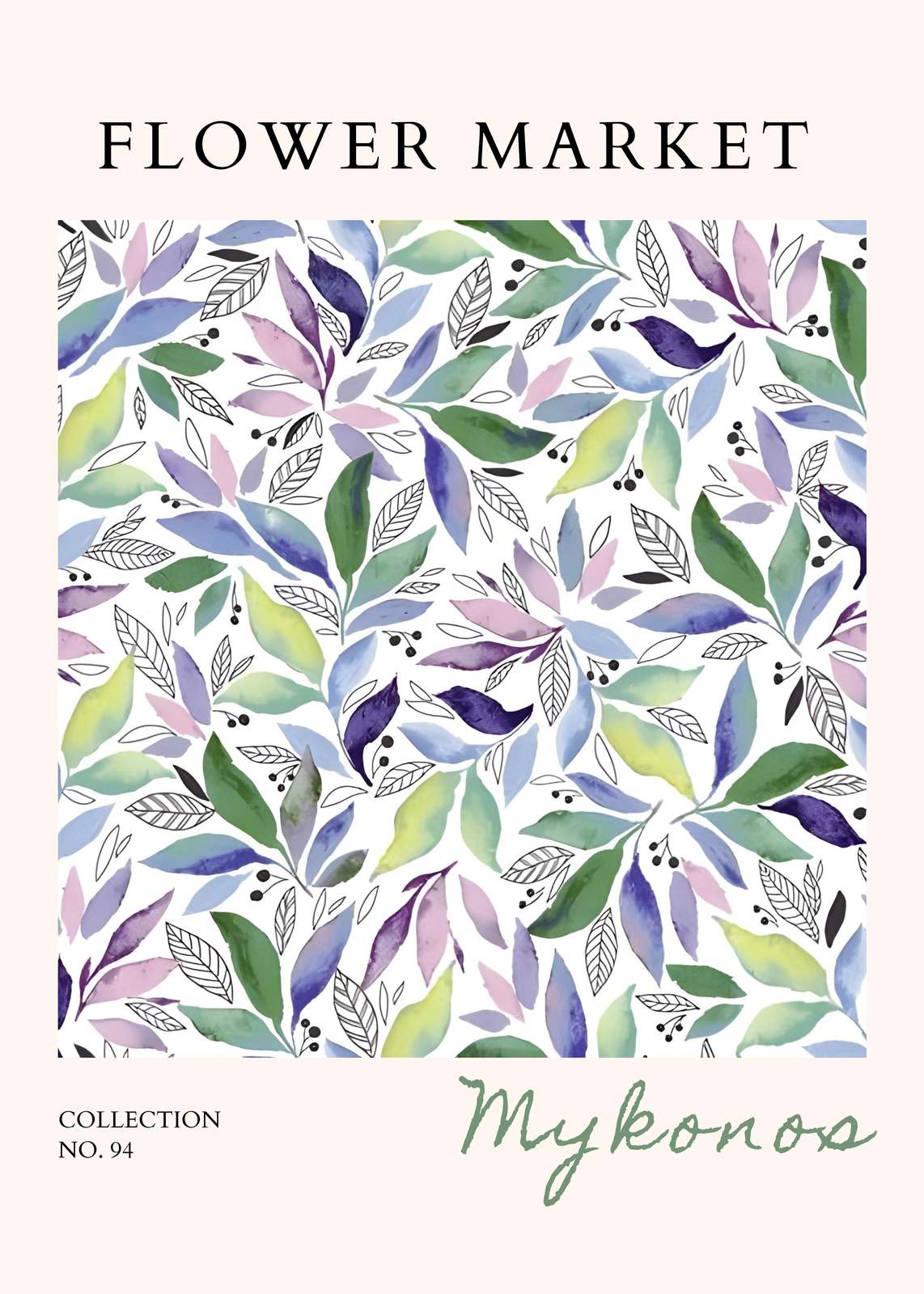 Watercolor Floral Delight Wall Art