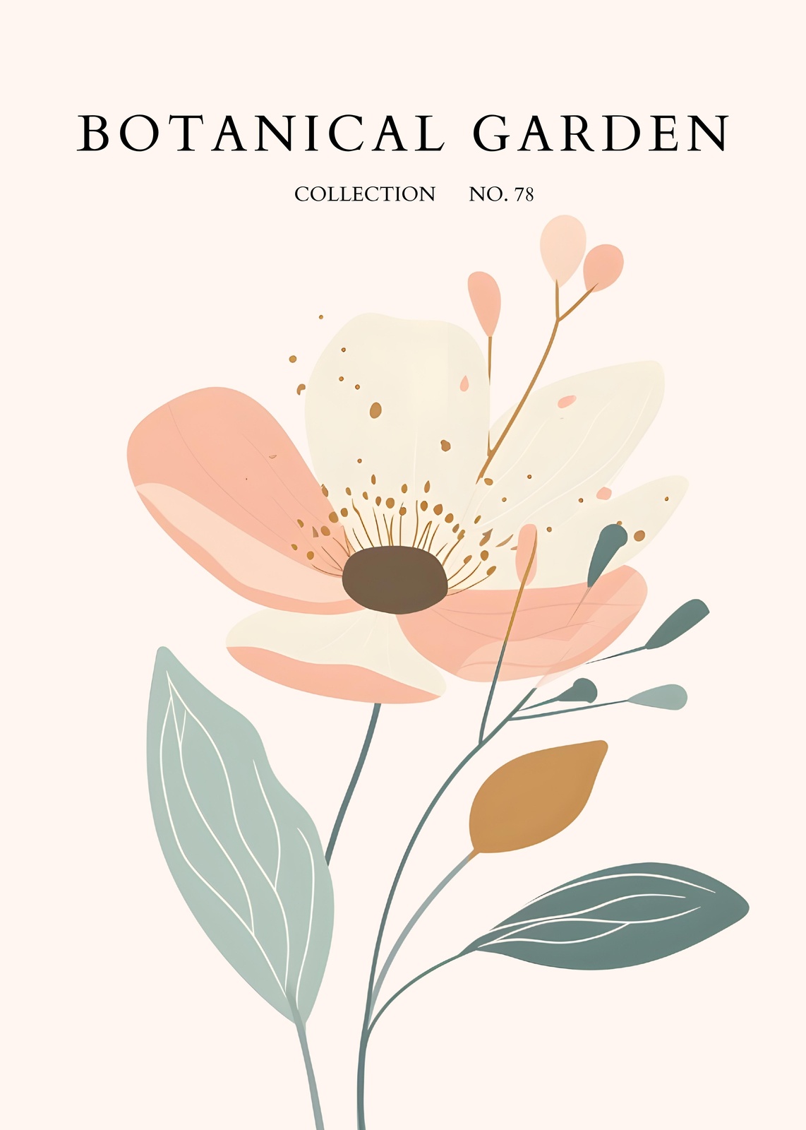 Soft Floral Botanical Garden Wall Art