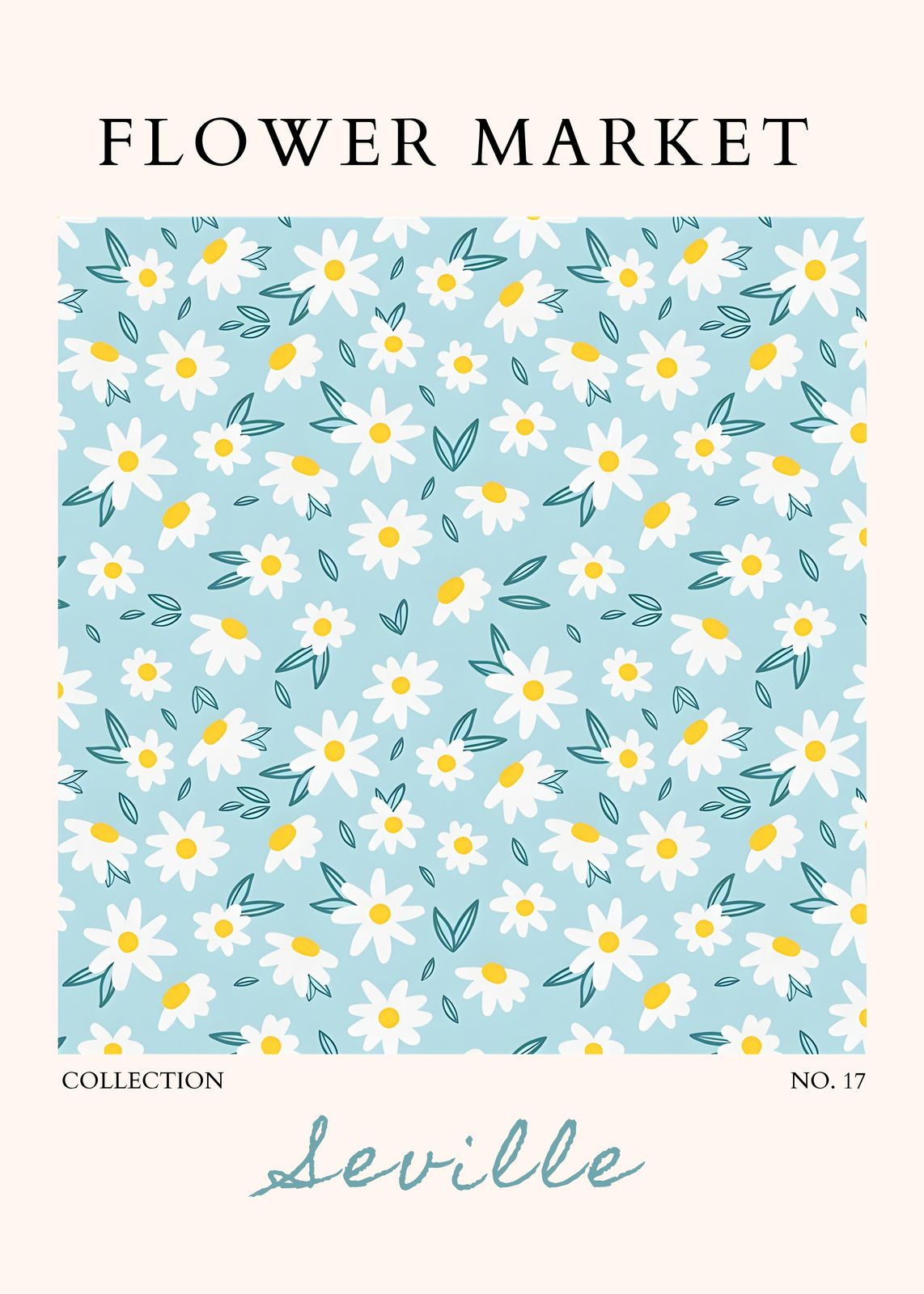 Daisies Flower Market "Seville" Wall Art