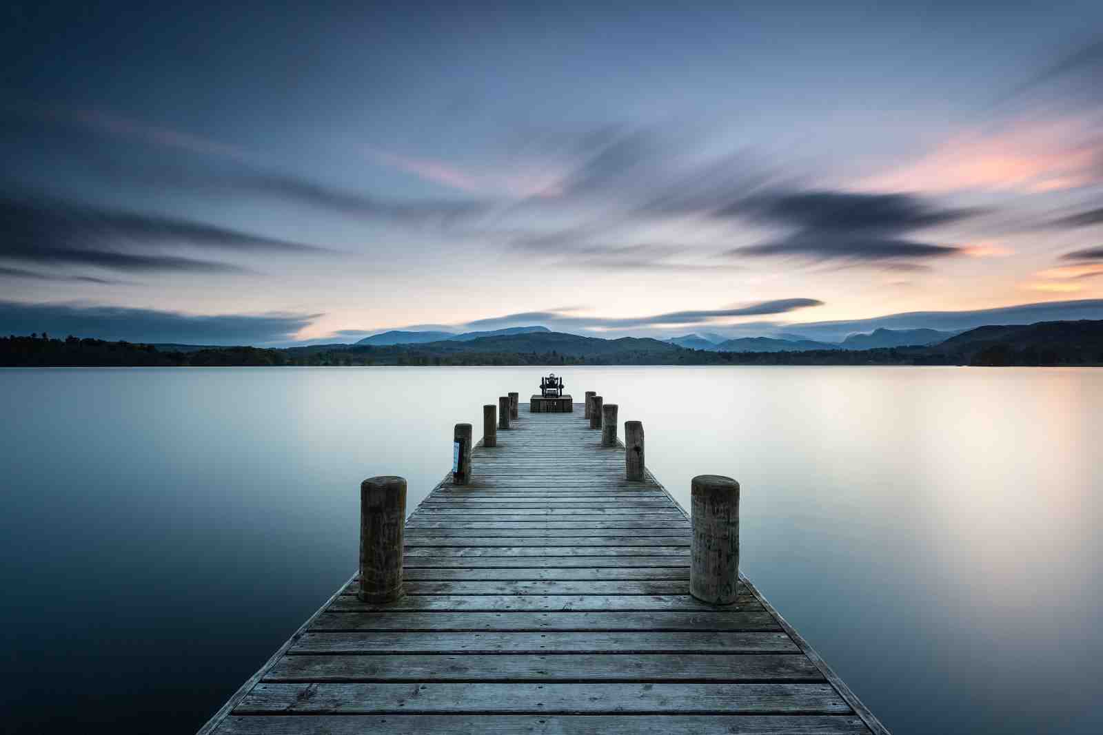 Tranquil Lake Dock Serenity Wall Art