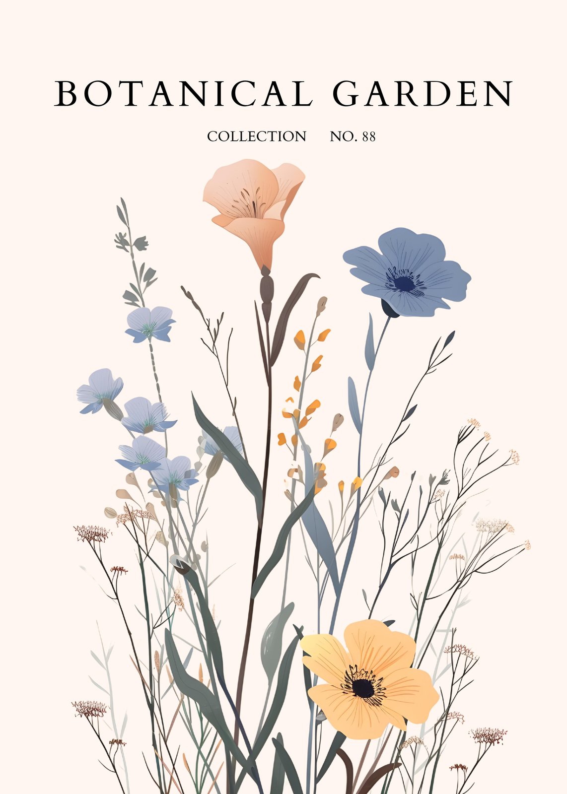 Botanical Garden Floral Wall Art