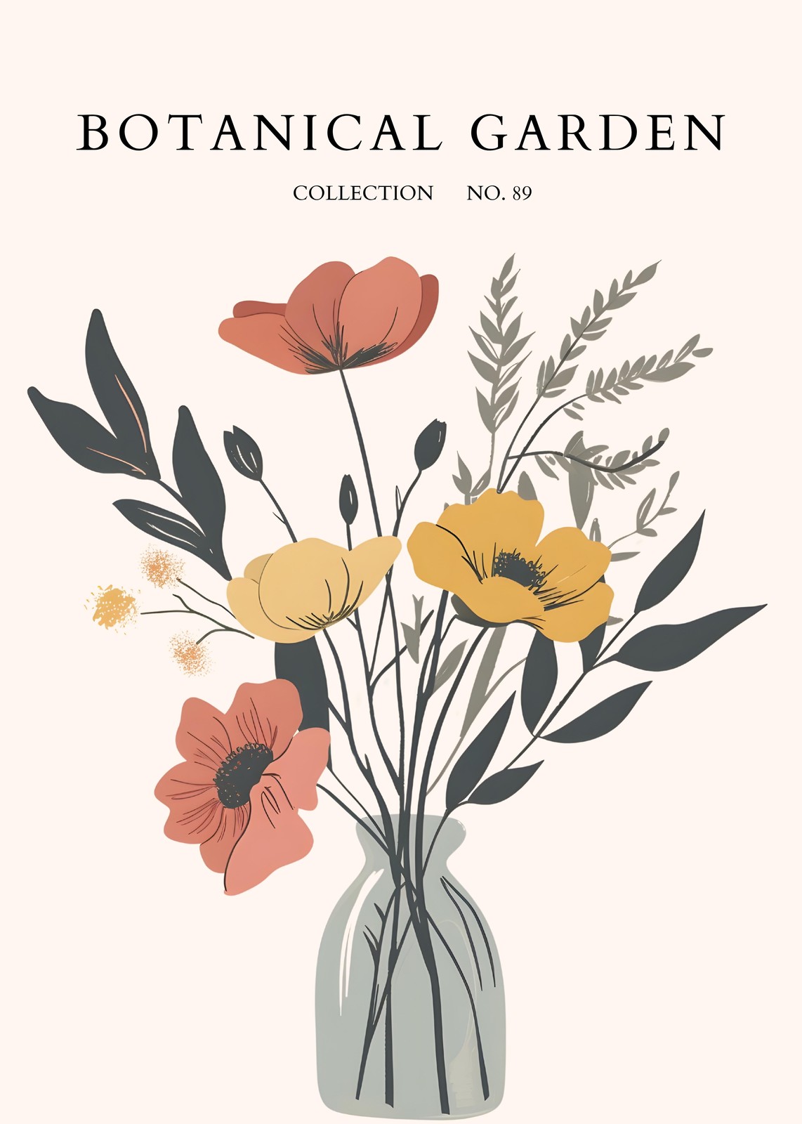 Bohemian Floral Bouquet Wall Art