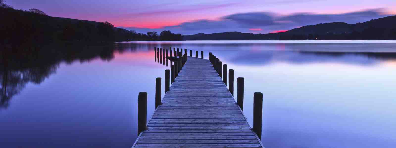 Tranquil Sunset Dock Serenity Wall Art