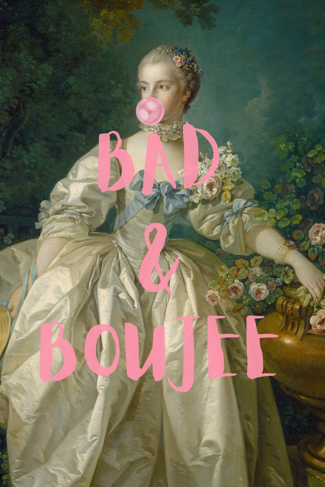 Bad & Boujee Vintage Portrait Wall Art