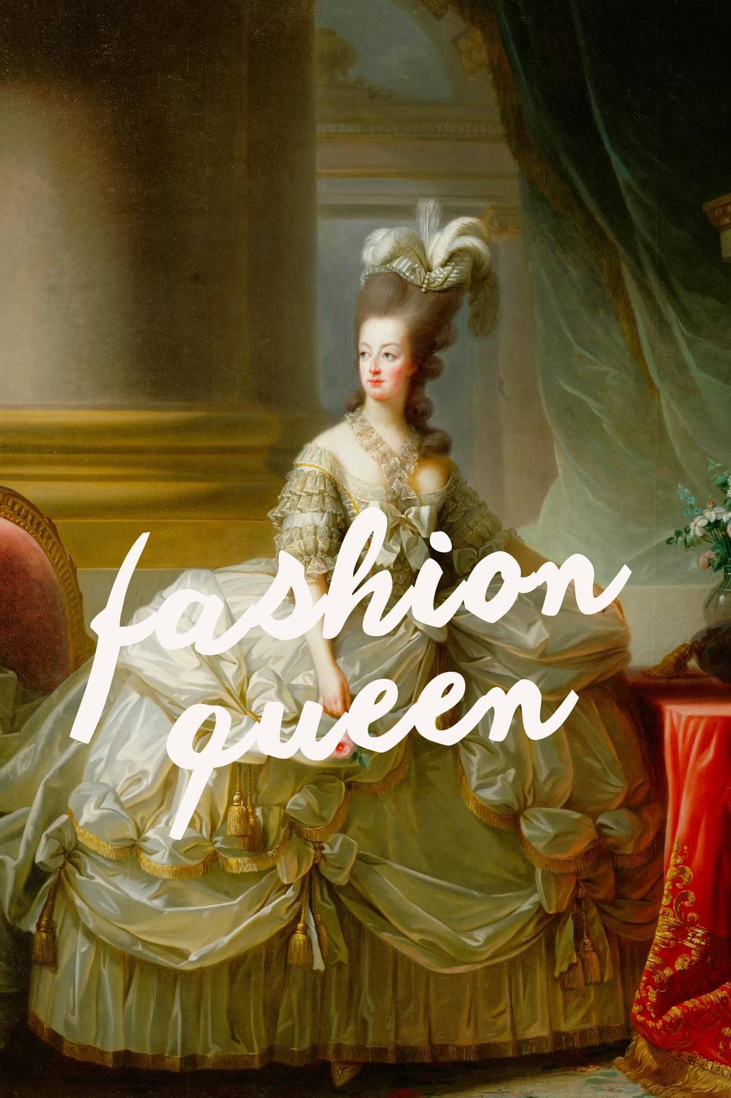 Marie Antoinette Fashion Queen Wall Art