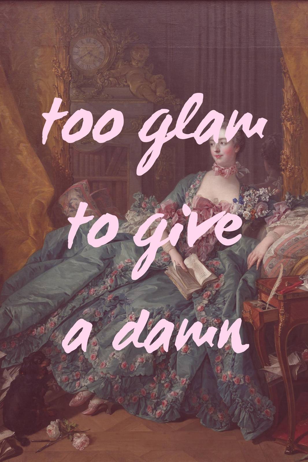 Too Glam to Give a Damn Wall Art