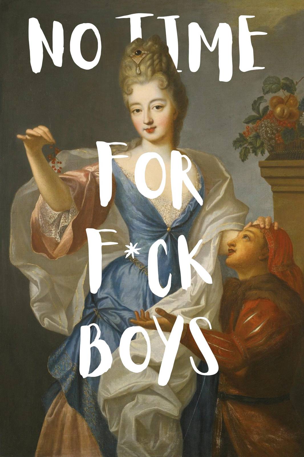 Statement "No Time For Fuck Boys" Wall Art