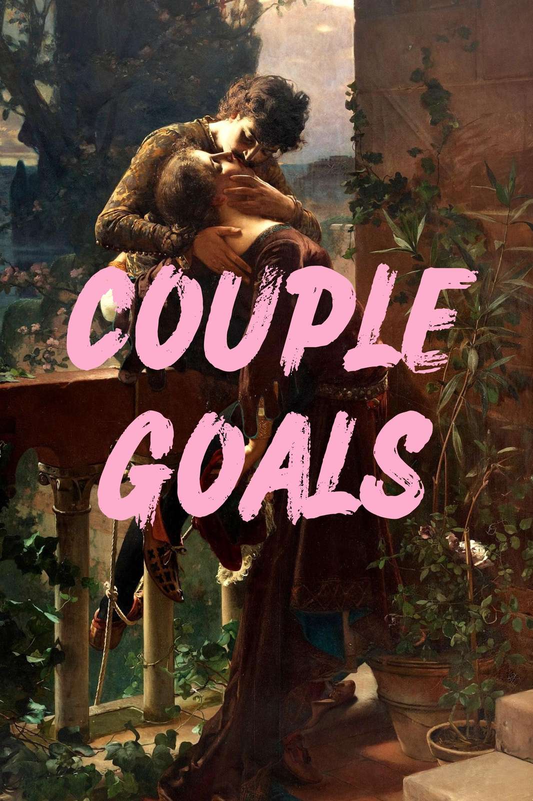 Romantic Couple Goals Vintage Wall Art Wall Art