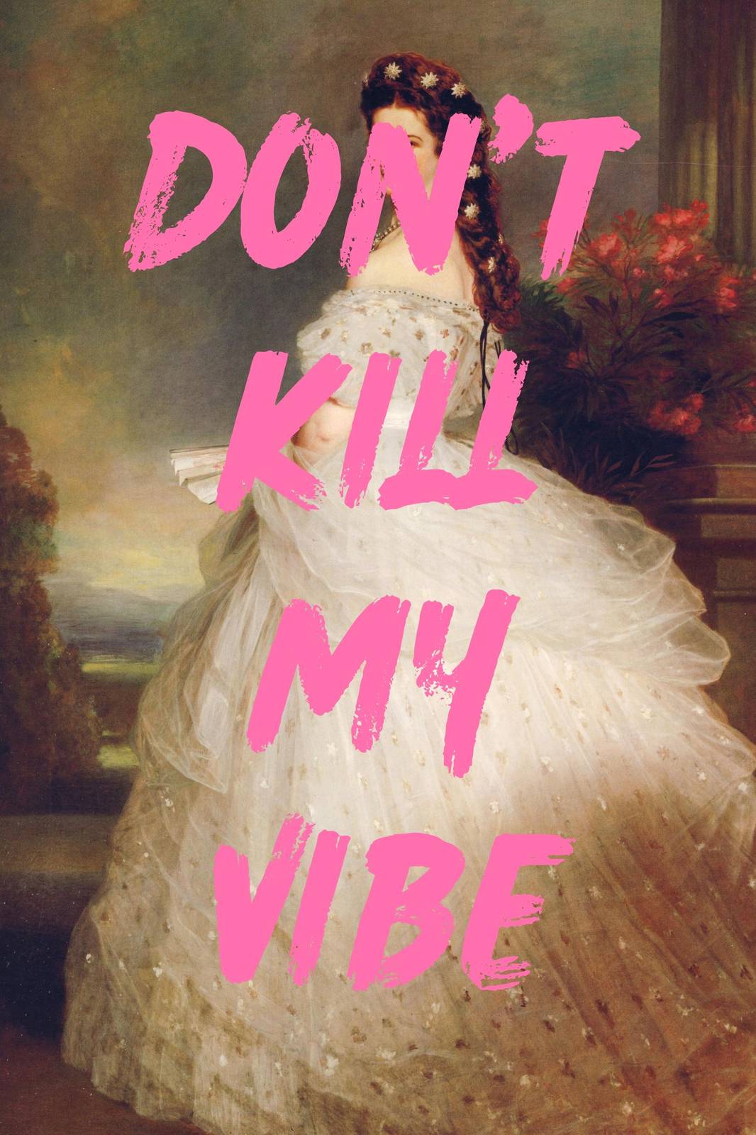 Vintage Empress "Don't Kill My Vibe" Wall Art