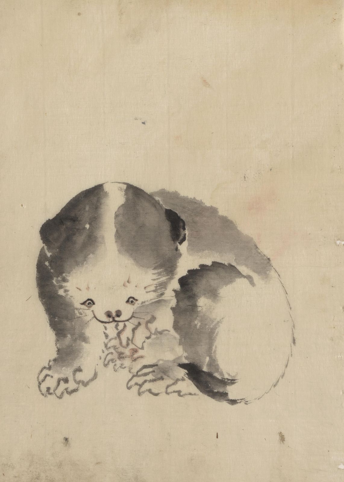 Charming Badger Ink Wash Wall Art