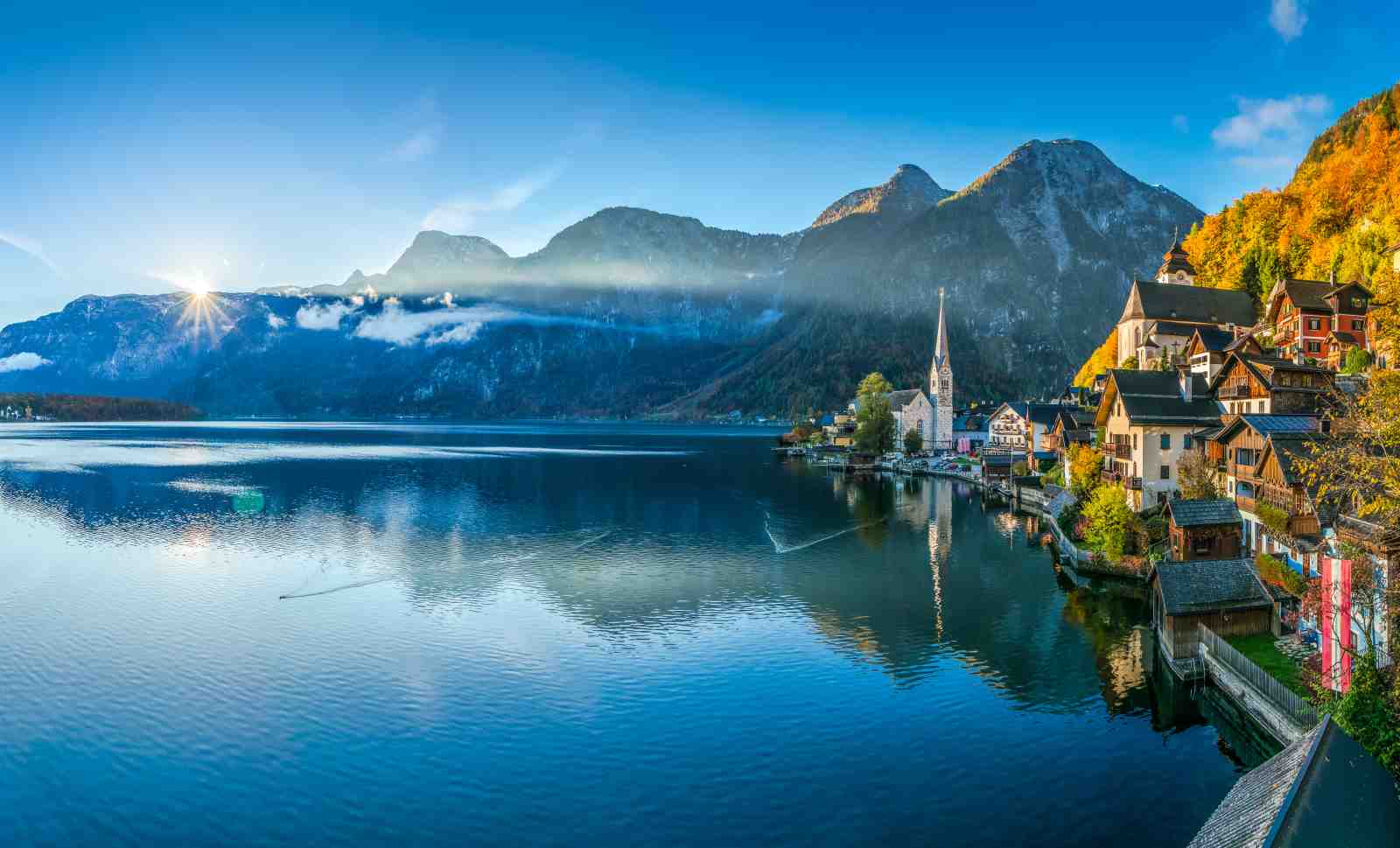 Hallstatt Austria Lakeside Village Wall Art