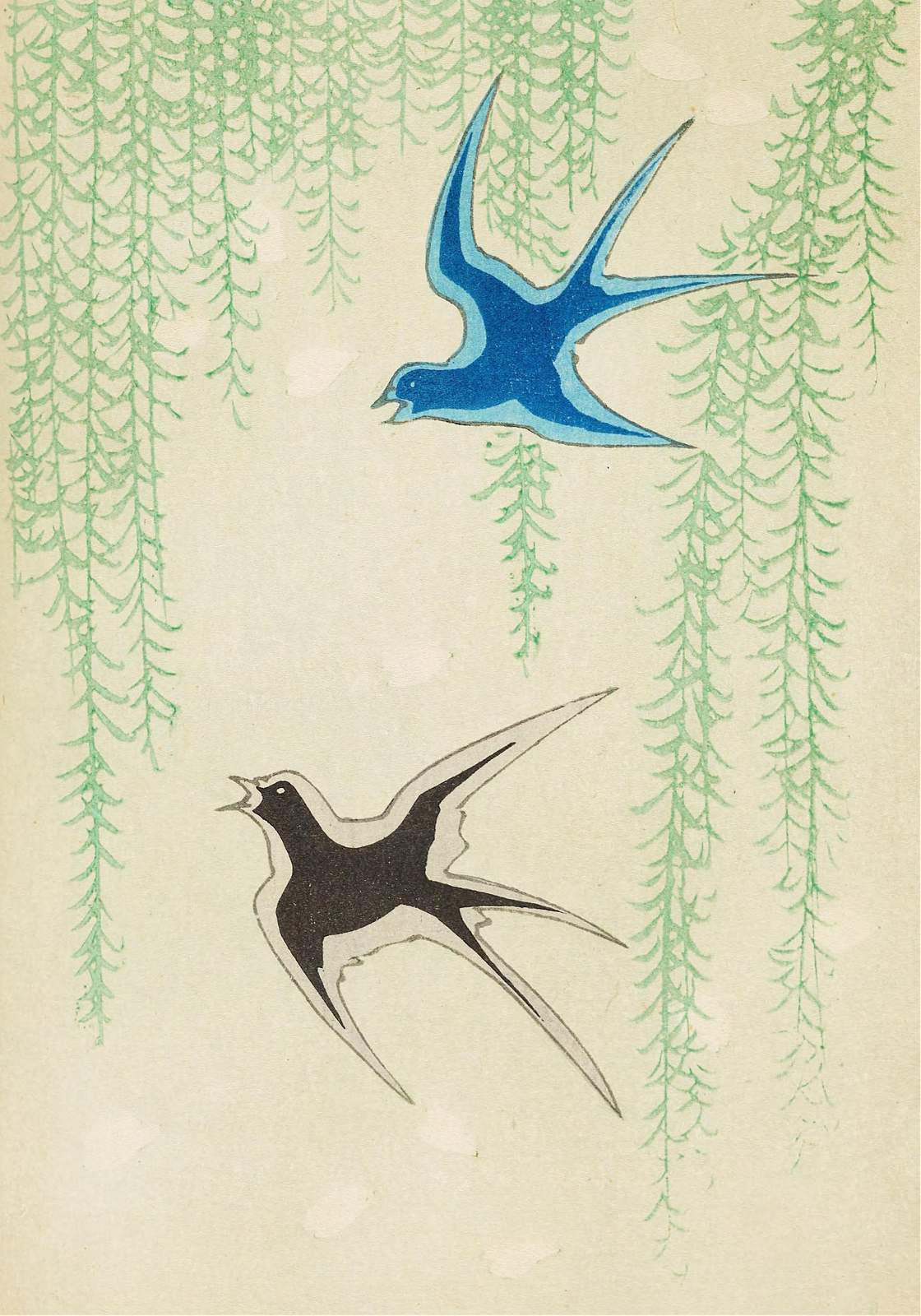 Willow Swallows Serenade Wall Art