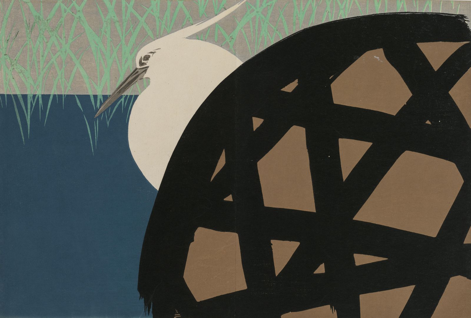 Elegant Heron Abstract Wall Art for Modern Homes