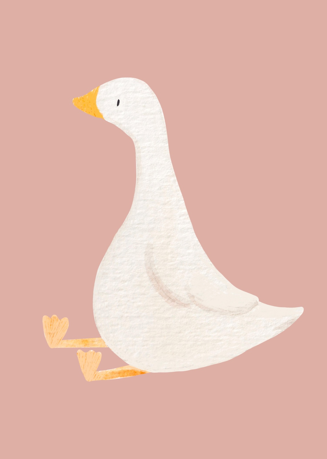 Charming Goose Watercolor Wall Art for Nursery