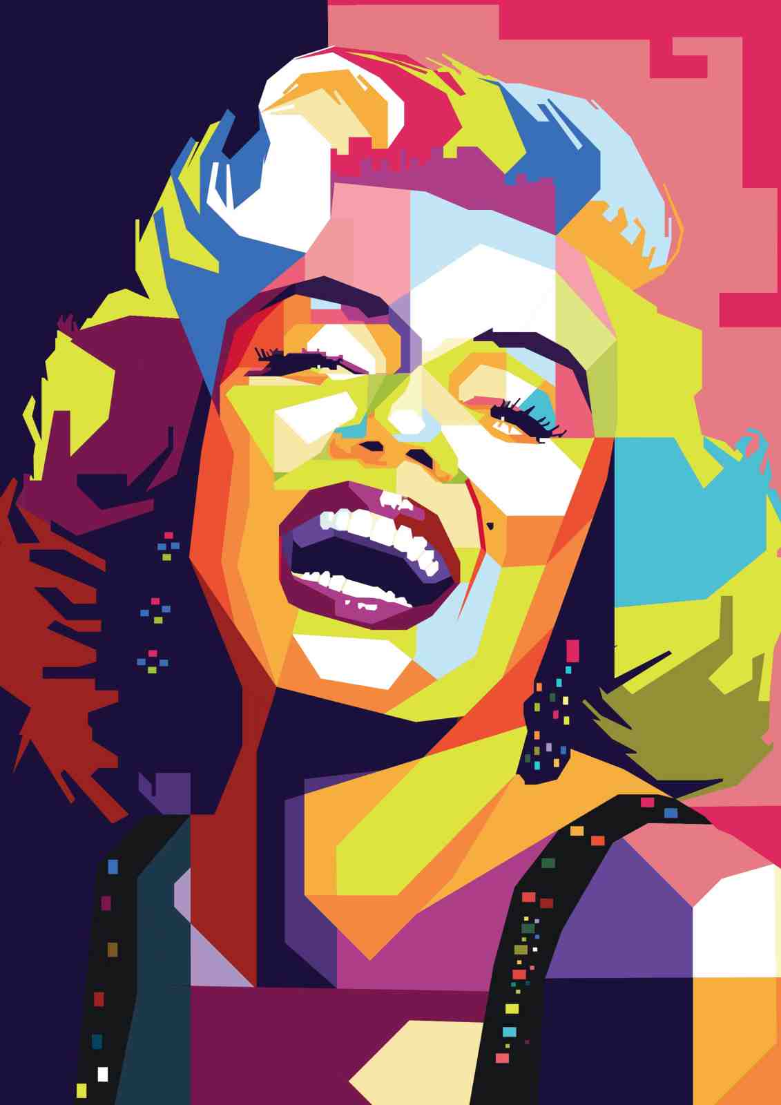Vibrant Marilyn Monroe Pop Art Wall Art