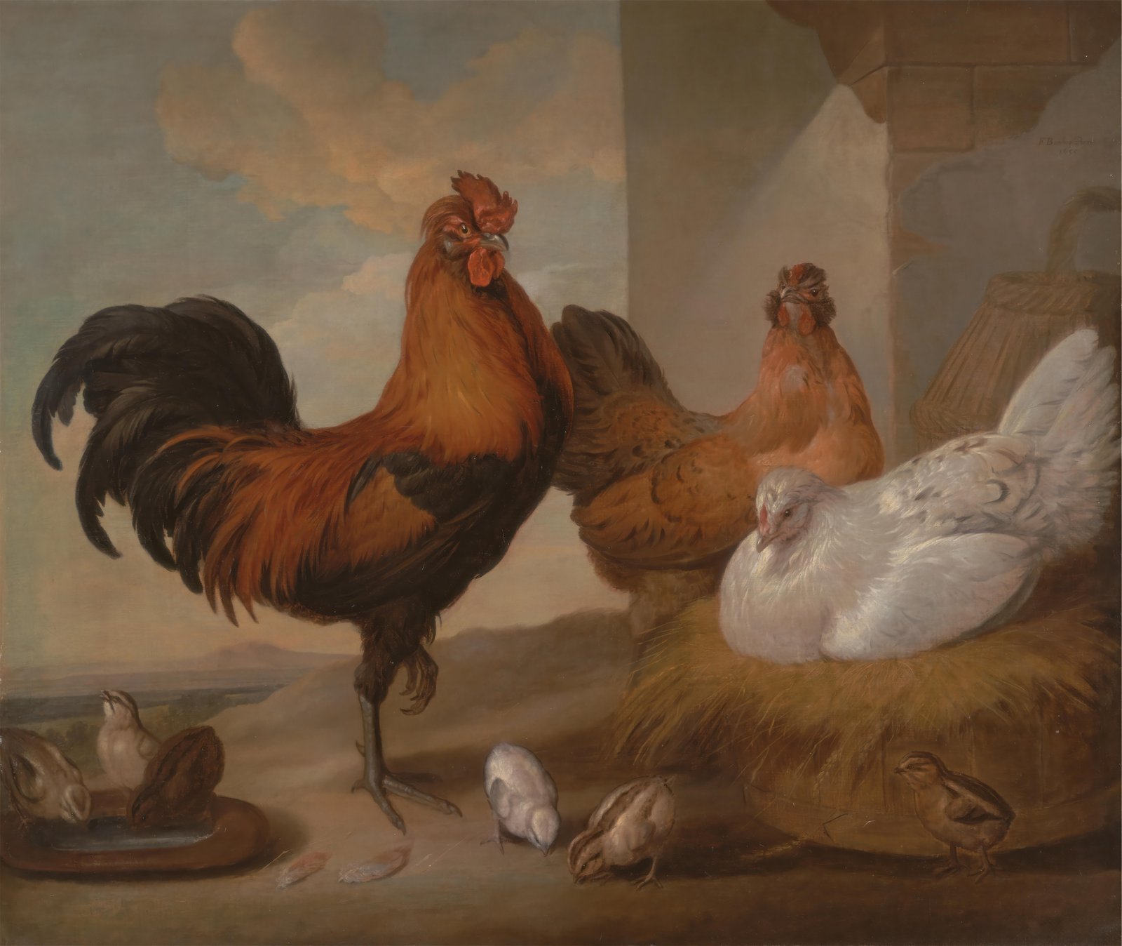 Farmhouse Rooster & Hen Family Wall Art