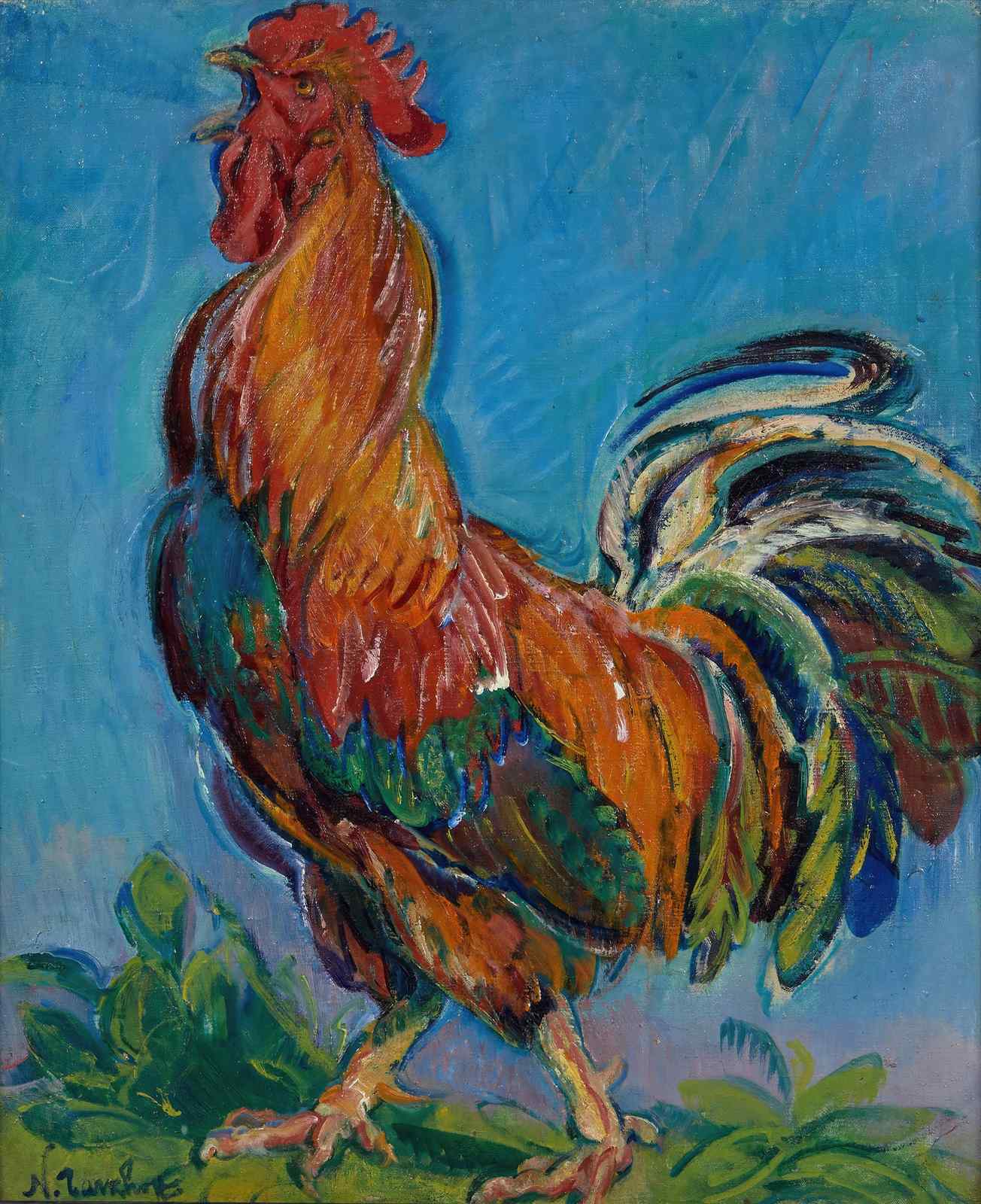 Vibrant Rooster Art Print | Farmhouse & Country Wall Art