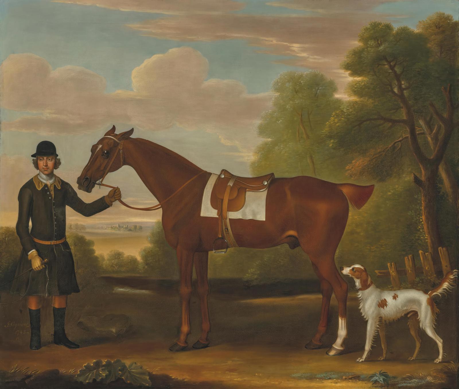 Elegant Equestrian Portrait Horse & Rider Wall Art