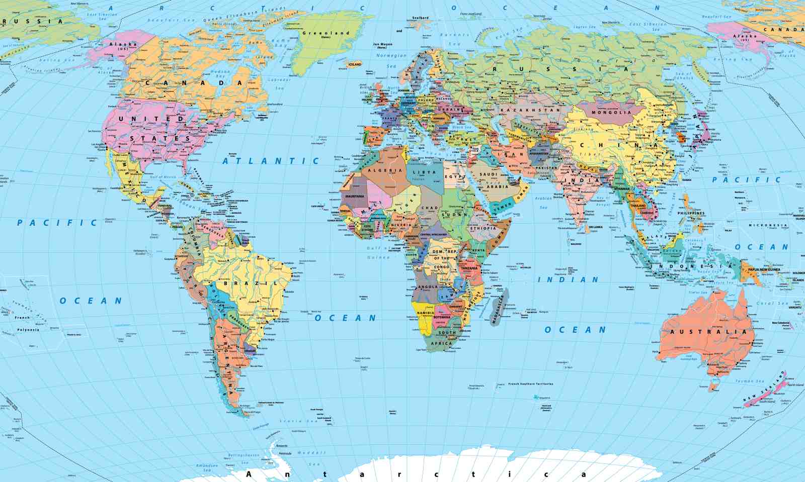 World Map Wall Art - Educational & Decorative Wall Art