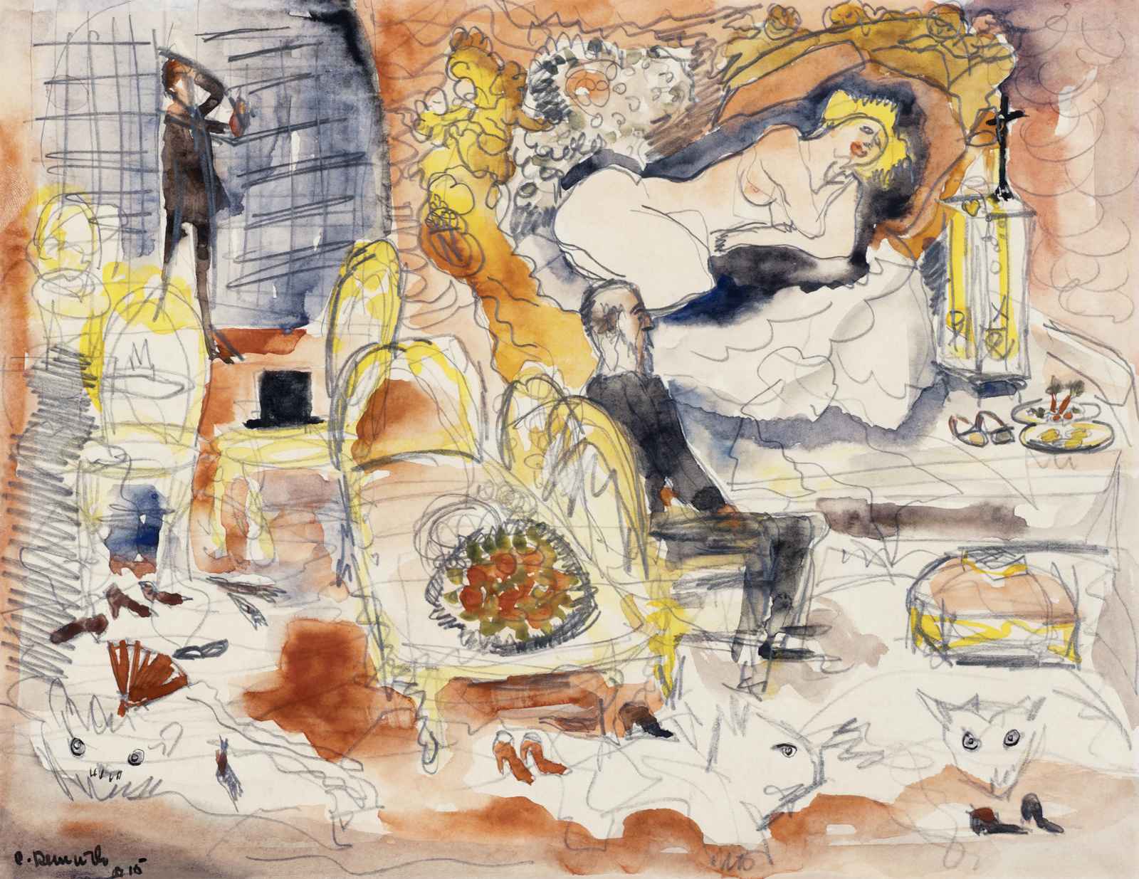 Elegant Parisian Cafe Scene Wall Art