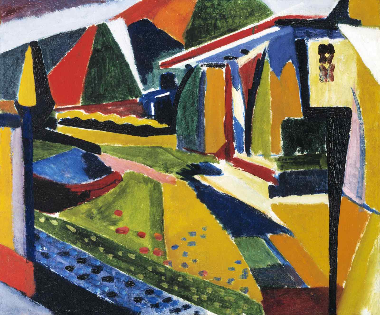 Vibrant Fauvist Landscape Wall Art