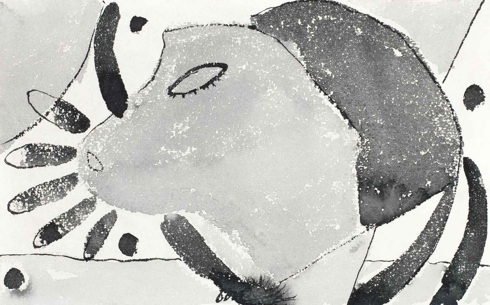 Abstract Face Watercolor Wall Art