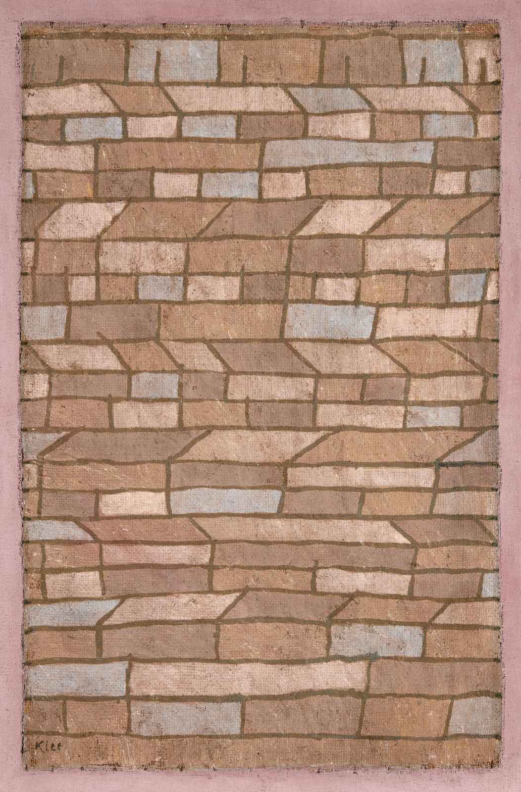 Abstract Brick Pattern Wall Art