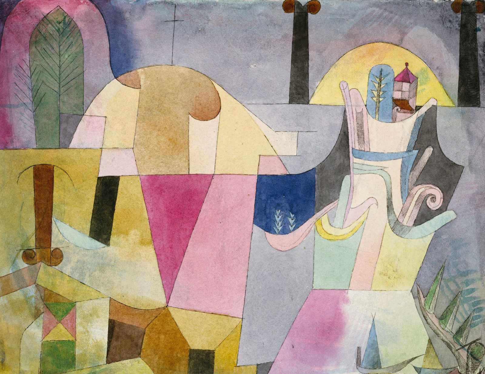 Whimsical Abstract Landscape Wall Art