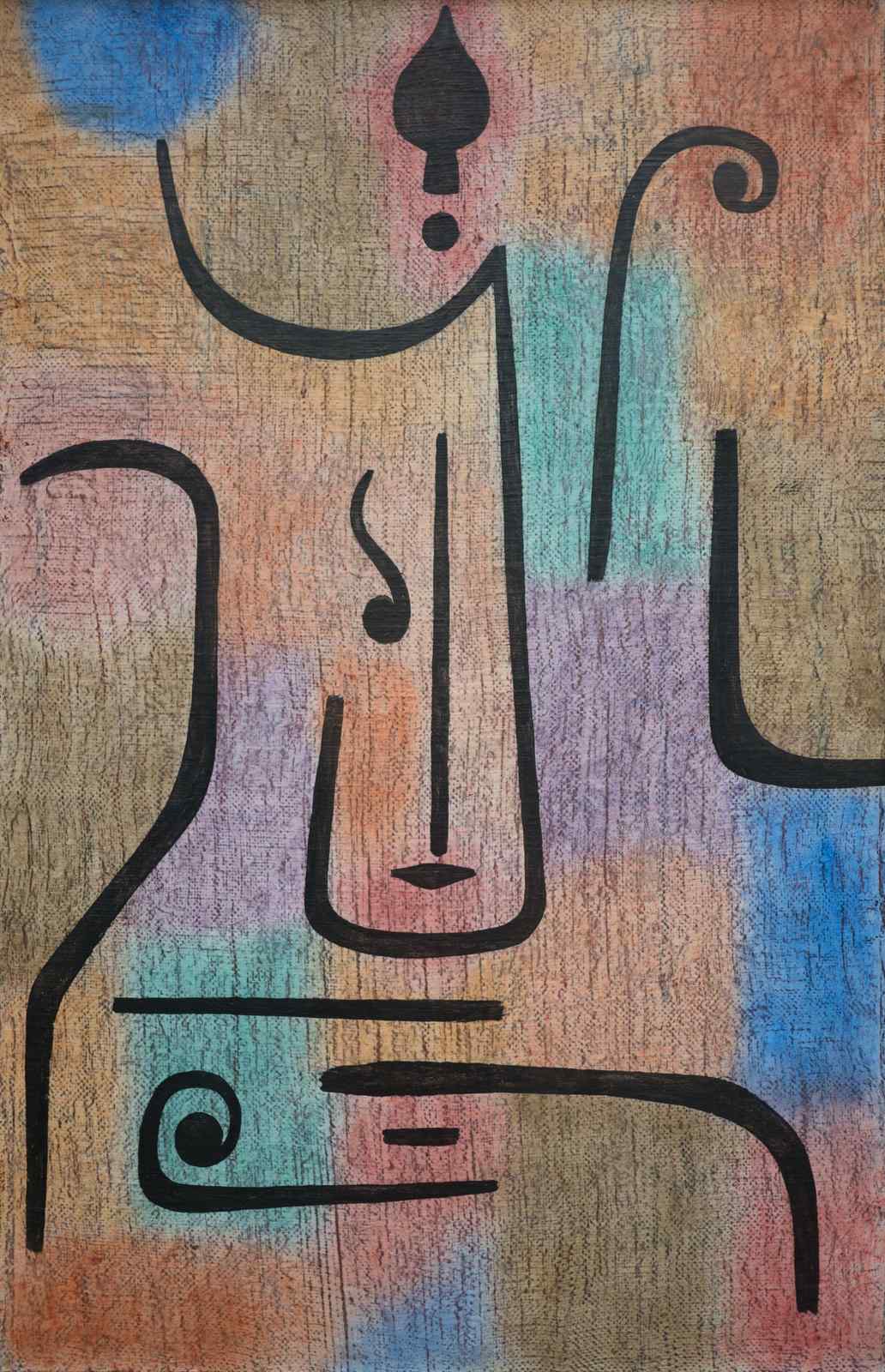 Abstract Face Textured Wall Art
