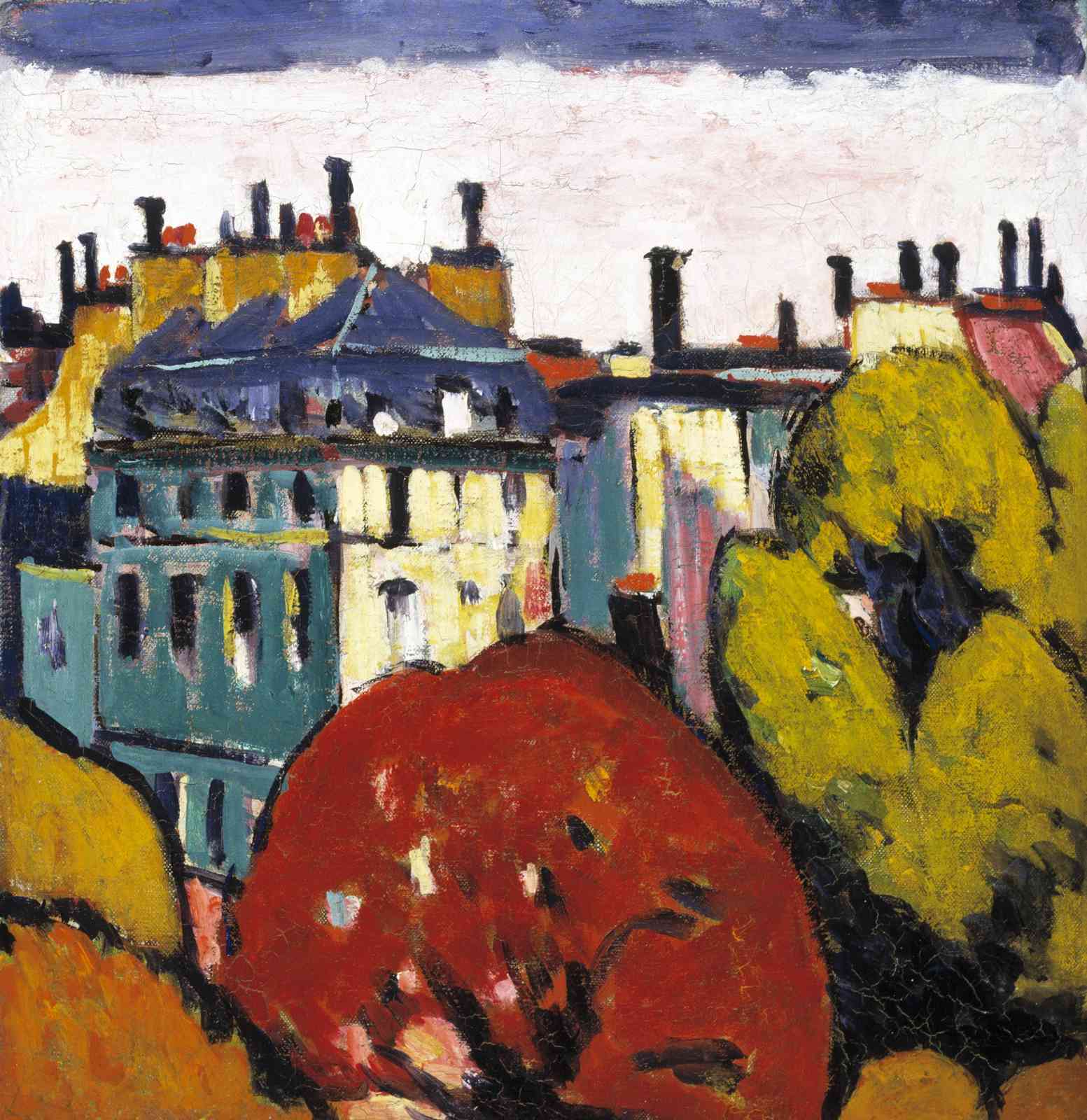 Vibrant Cityscape Fauvism Wall Art