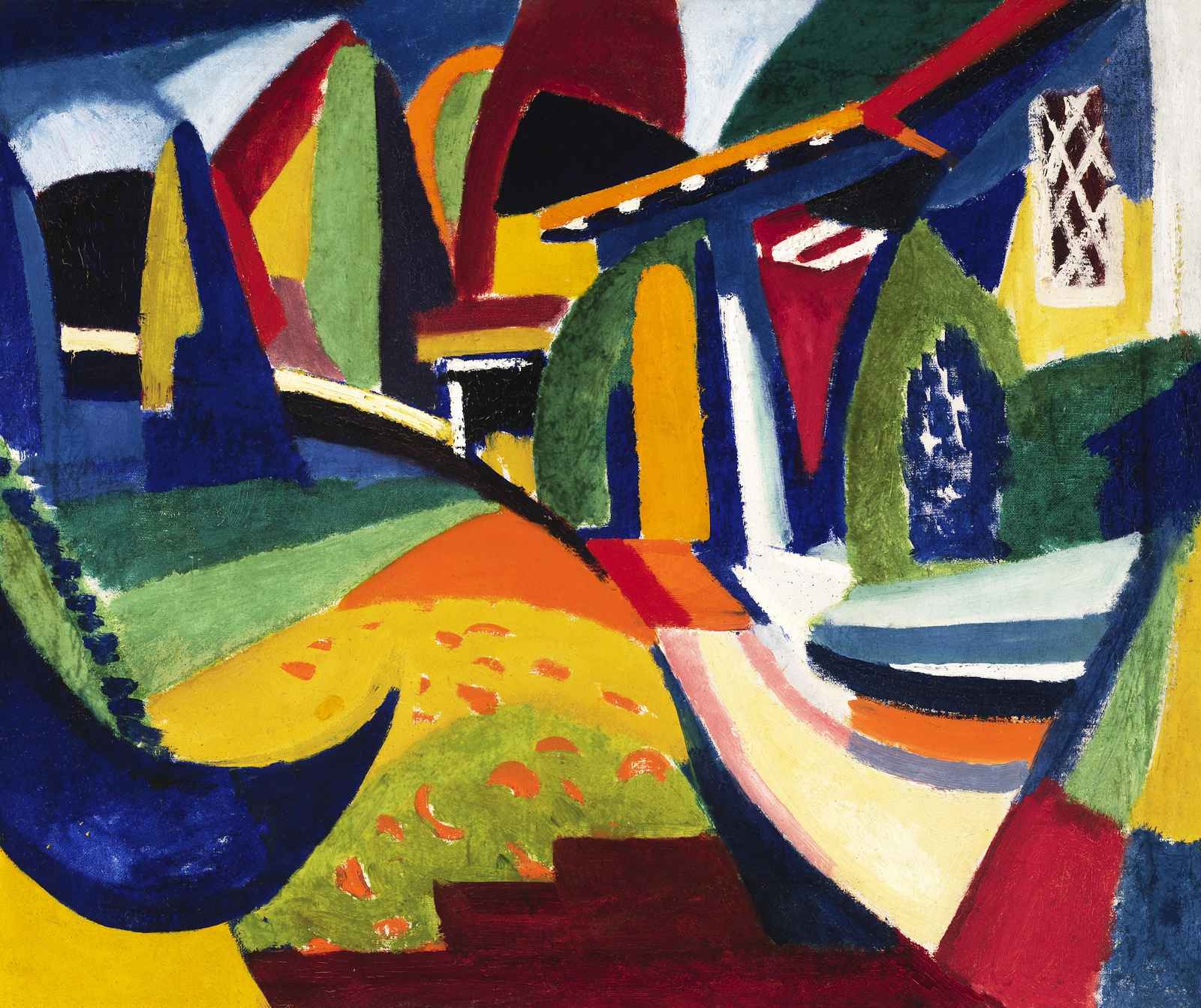 Vibrant Abstract Landscape Wall Art