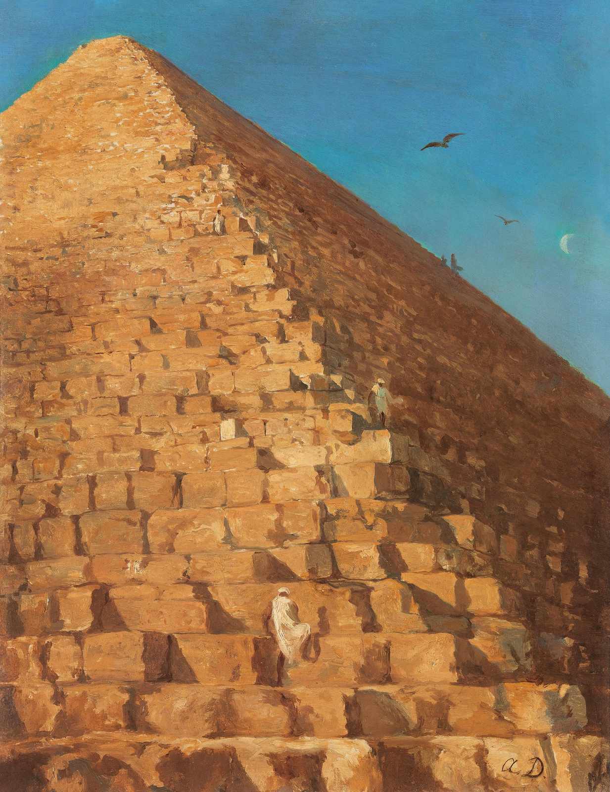 Ancient Egypt Pyramid Ascent Wall Art