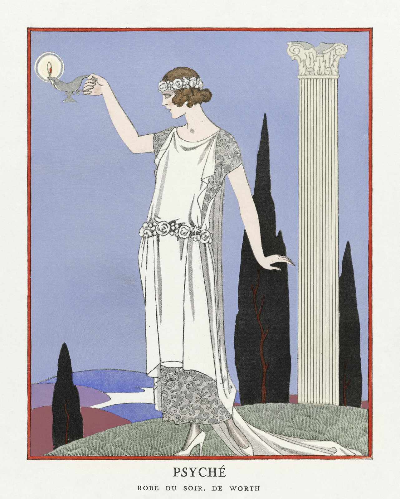 Art Deco Fashion Muse Psyche Wall Art