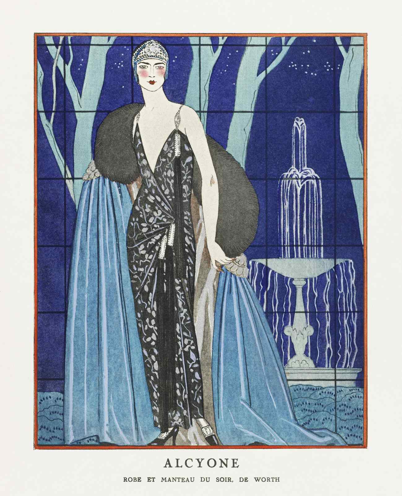 Art Deco Evening Gown Wall Art