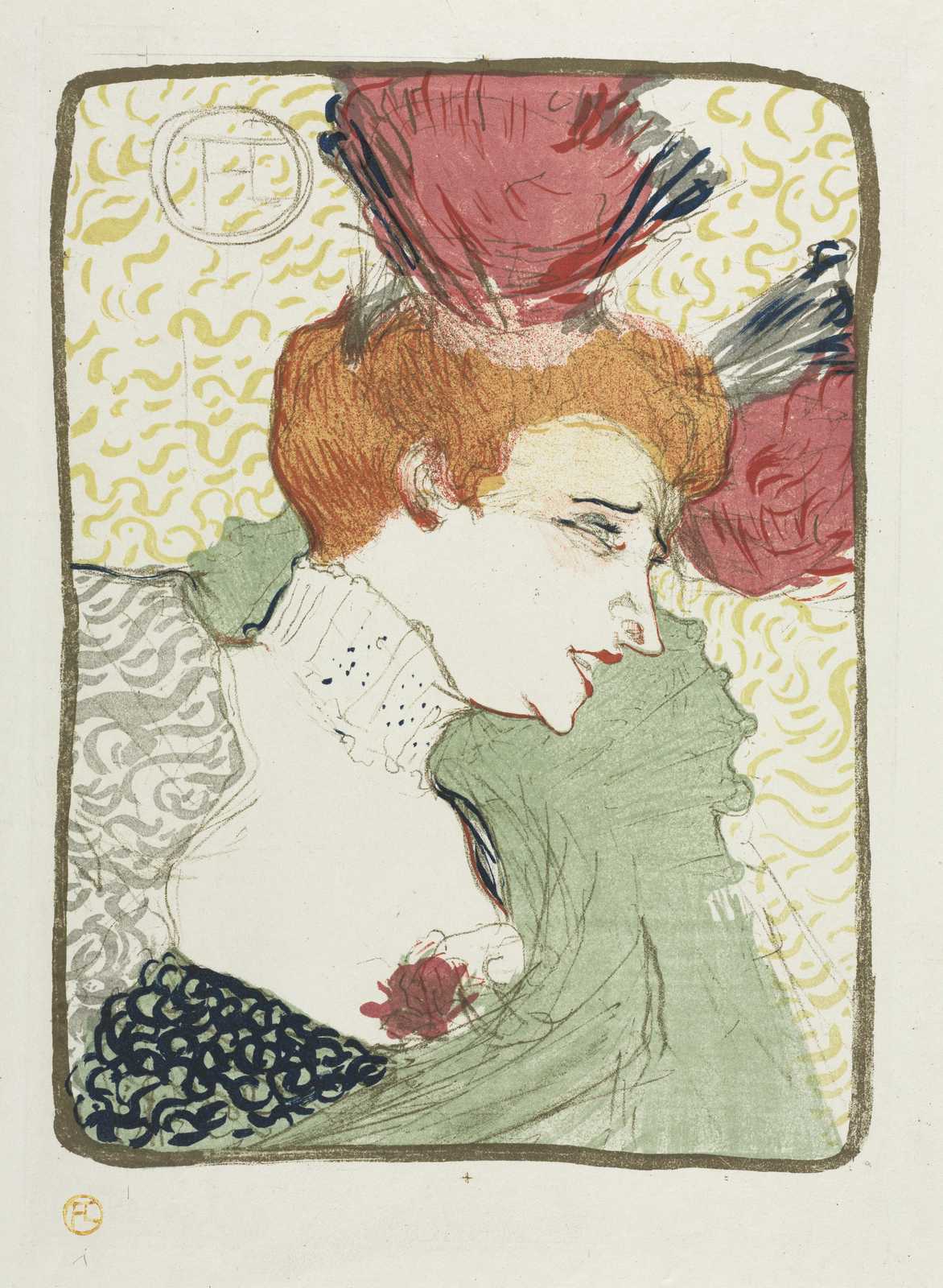 Vintage Lady Portrait Parisian Belle Époque Wall Art