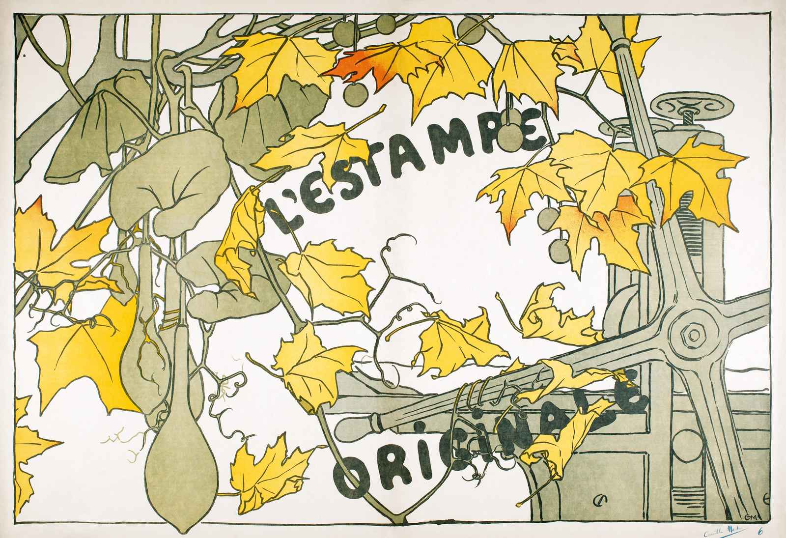 Art Nouveau Botanical "L'Estampe Originale" Wall Art