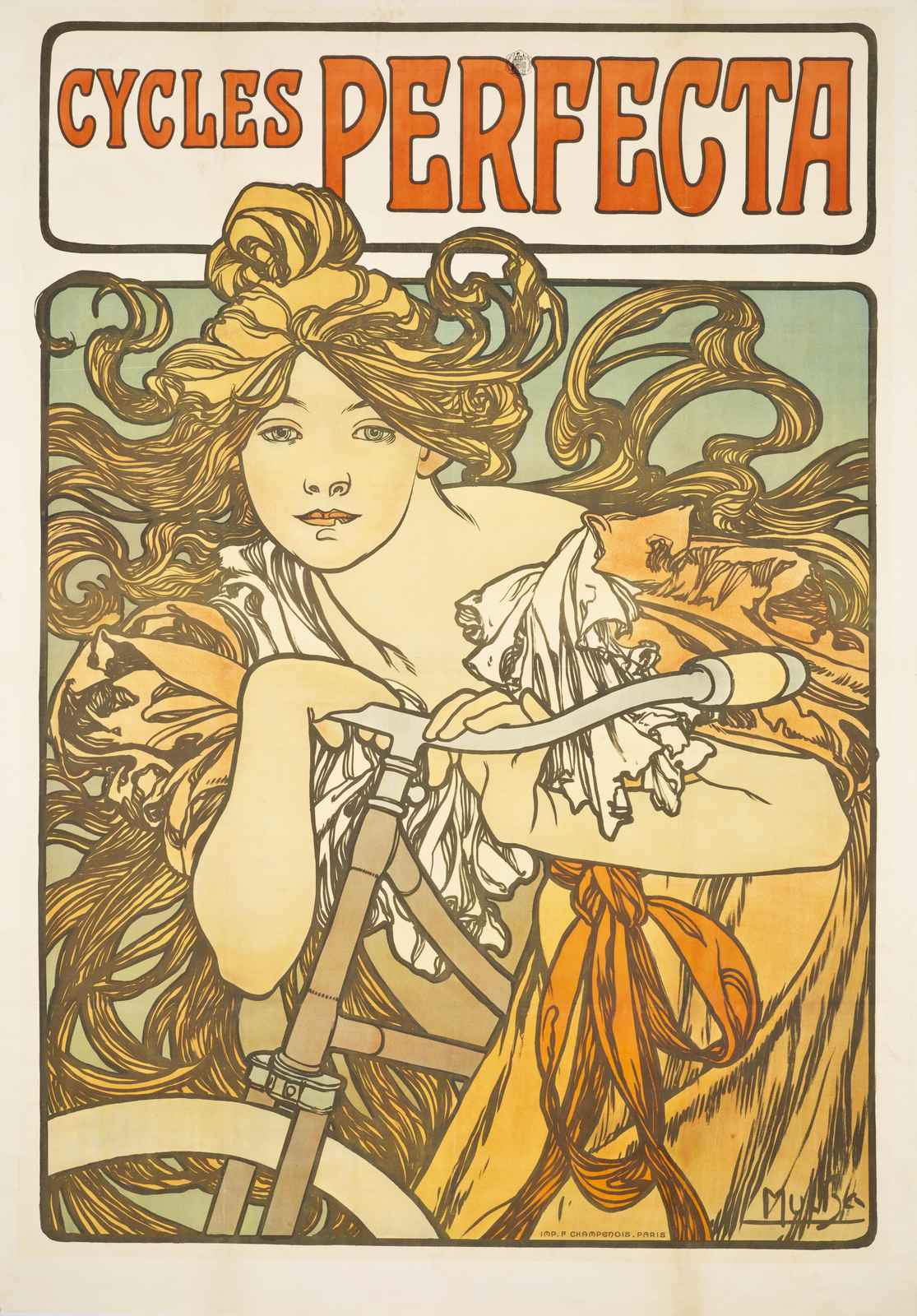 Art Nouveau Cycles Perfecta Wall Art