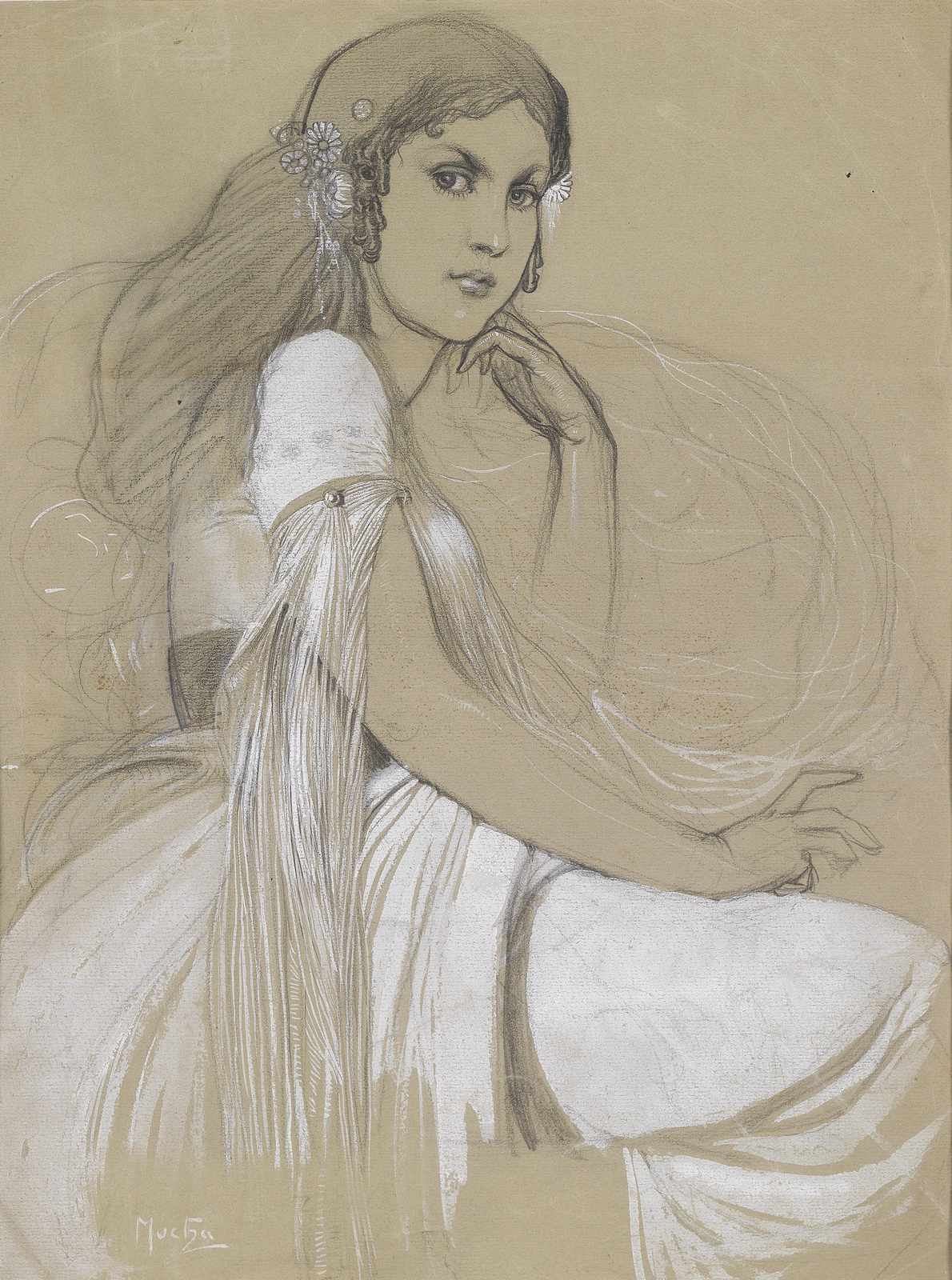 Art Nouveau Serenity Portrait Wall Art