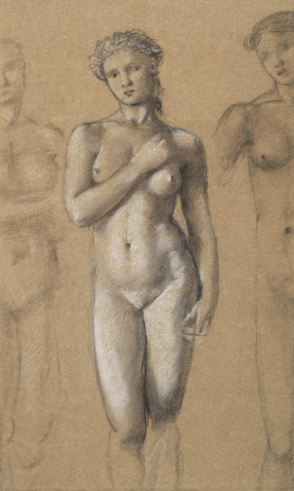 Classic Figure Study Nude Vintage Wall Art