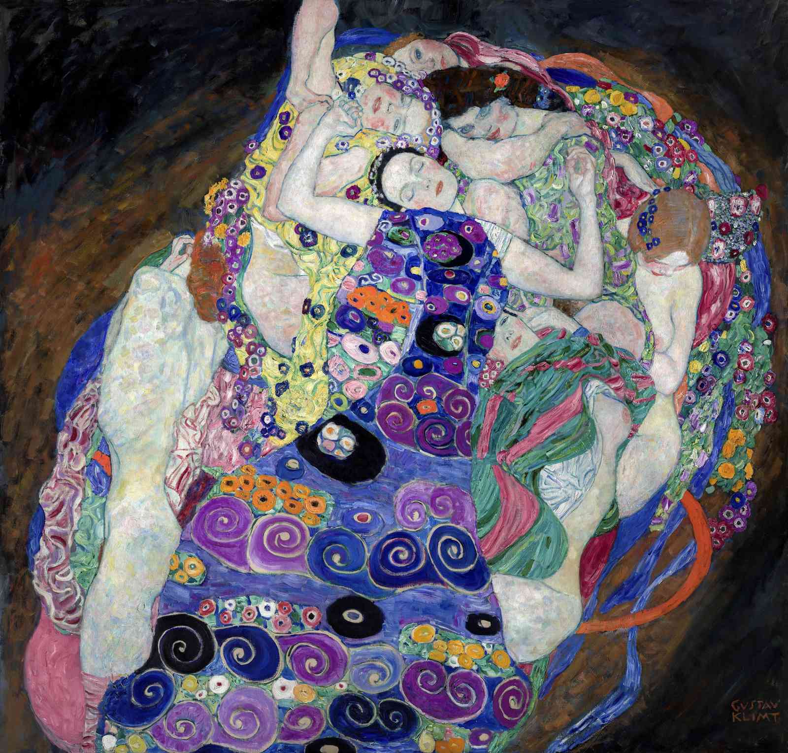 Embrace of Love Gustav Klimt Art Wall Art