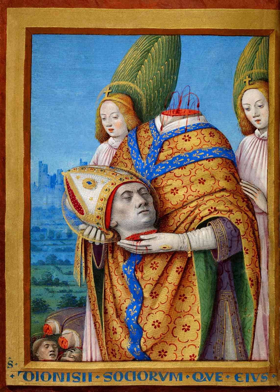 Saint Denis Martyrdom Medieval Art Wall Art