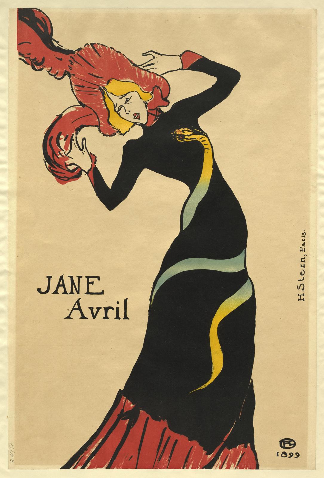Jane Avril Vintage Poster Wall Art