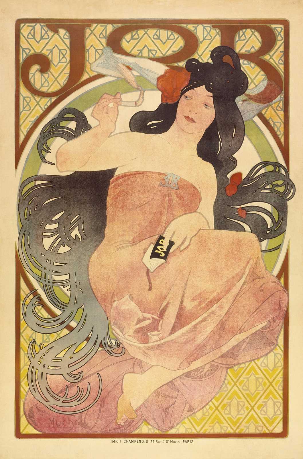 Art Nouveau Belle Époque Woman Wall Art