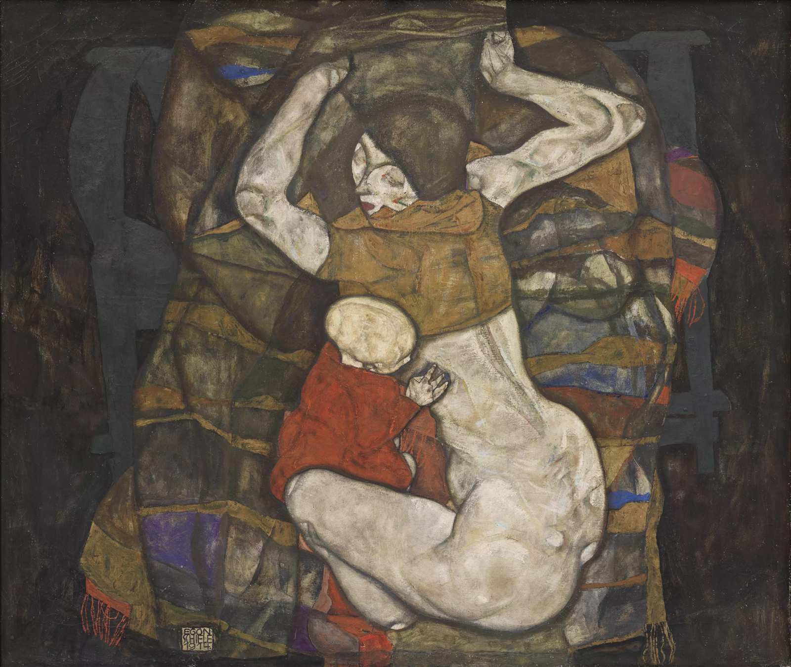 Mother and Child Egon Schiele Art Wall Art