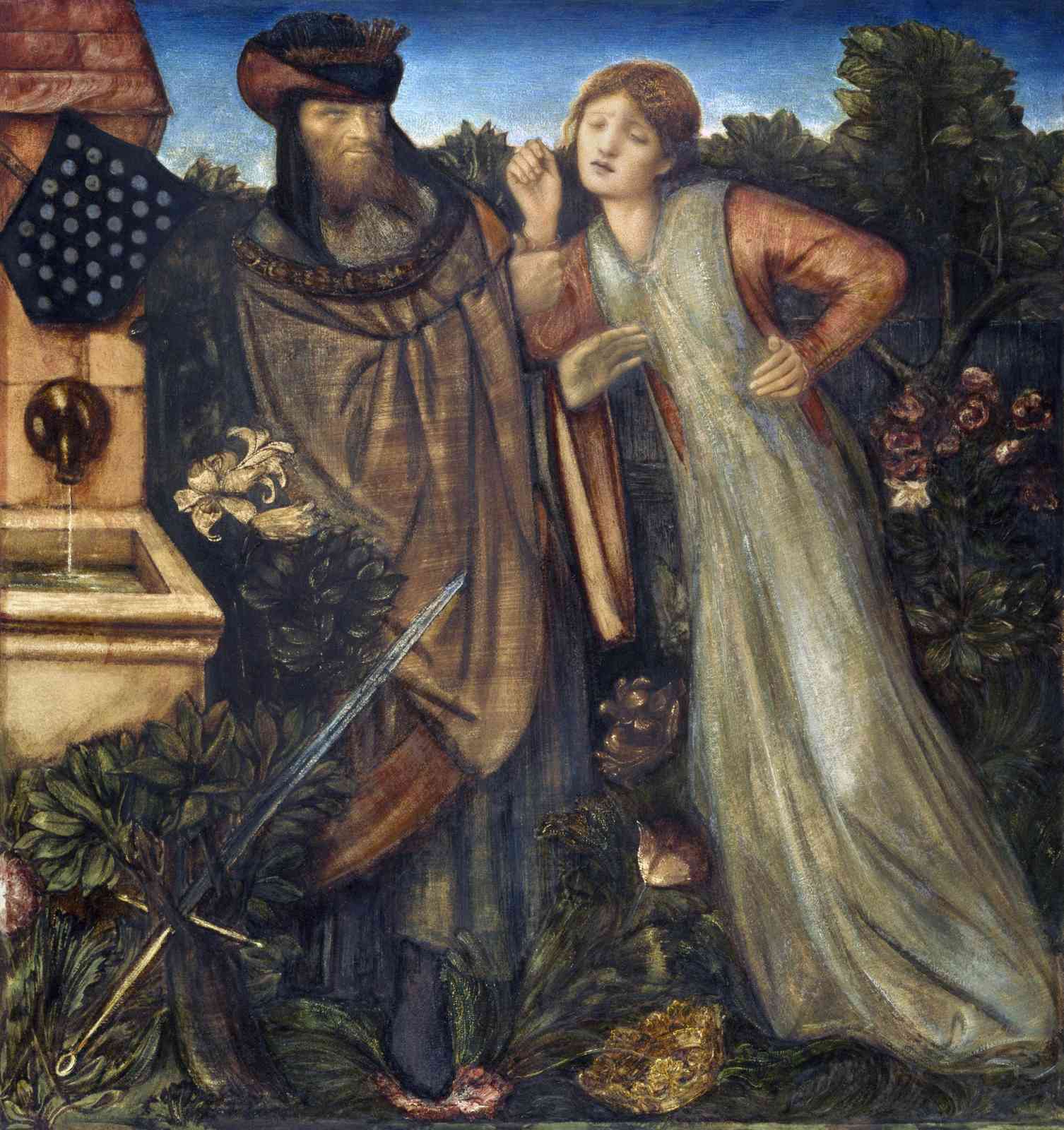 Mysterious Garden Encounter Wall Art