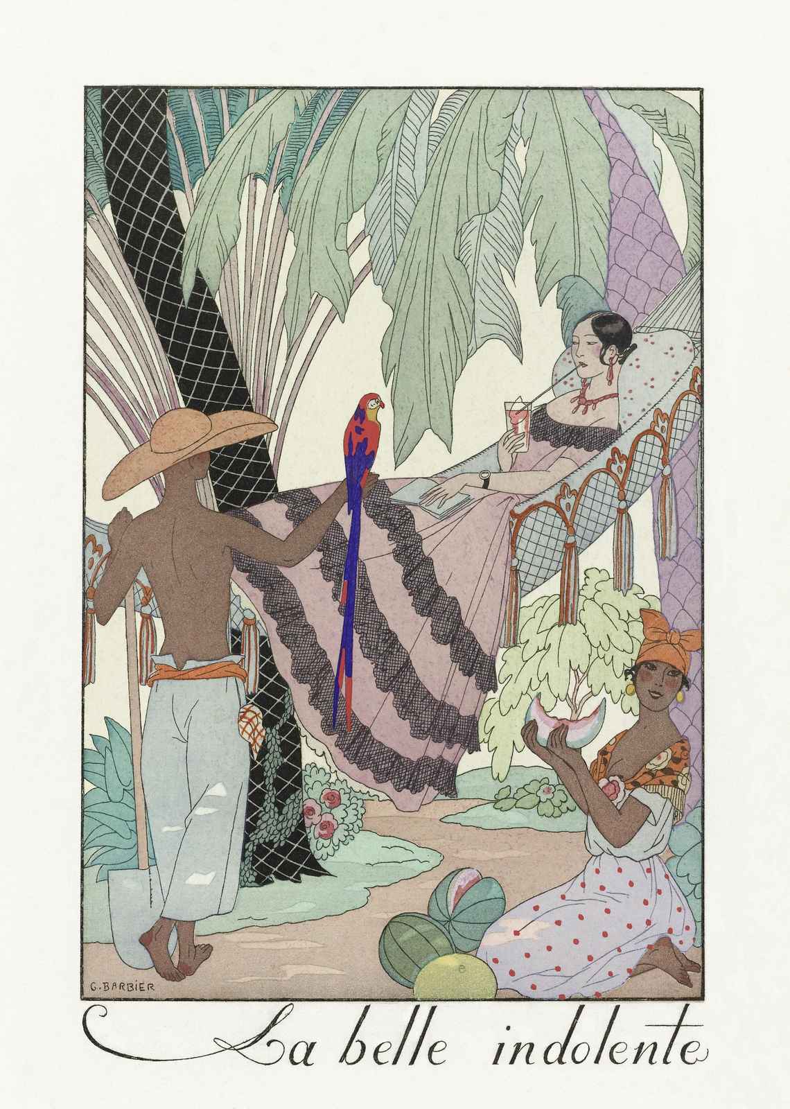 Vintage Exotic Palm Garden Wall Art