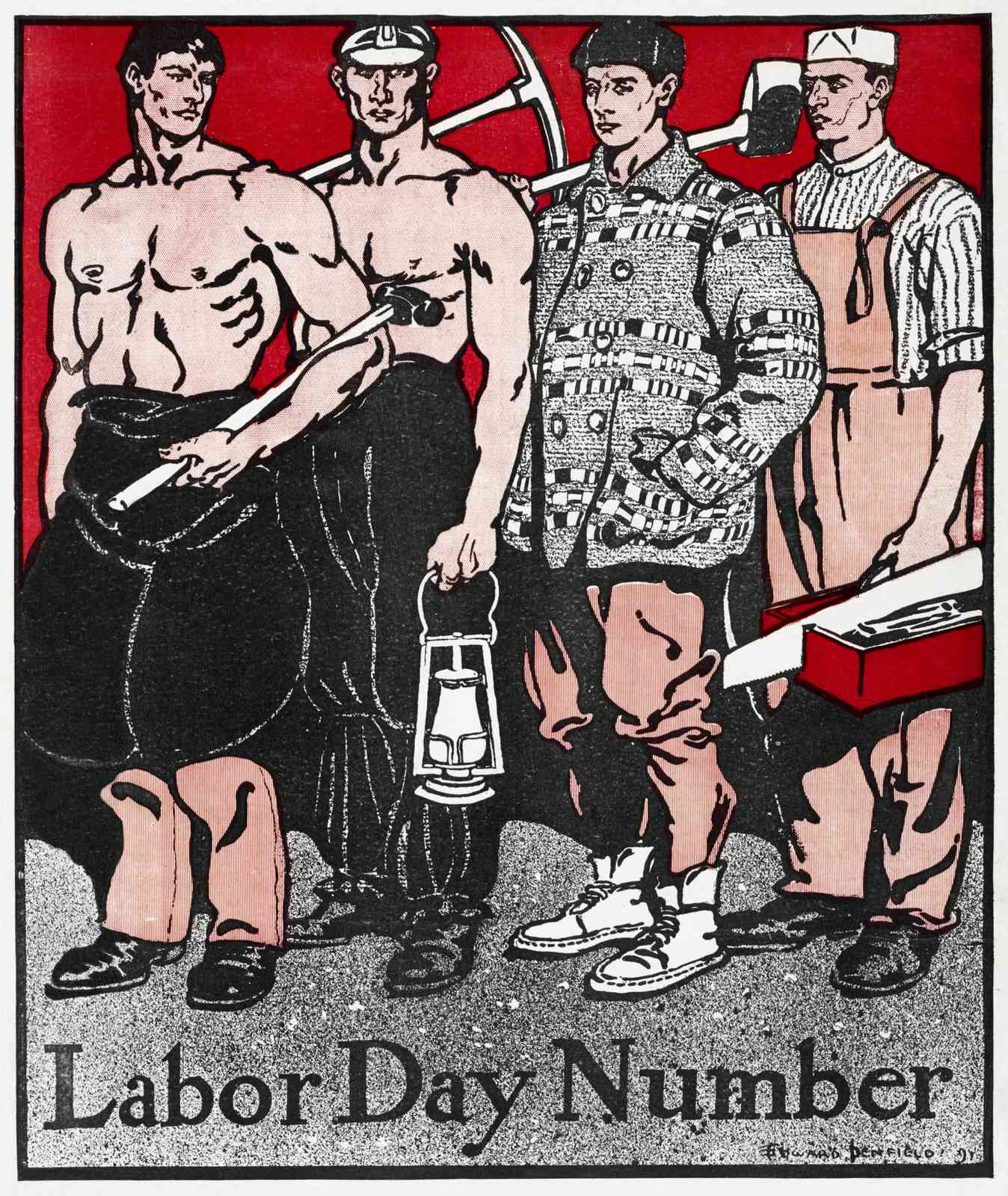 Vintage Labor Day Workers Wall Art