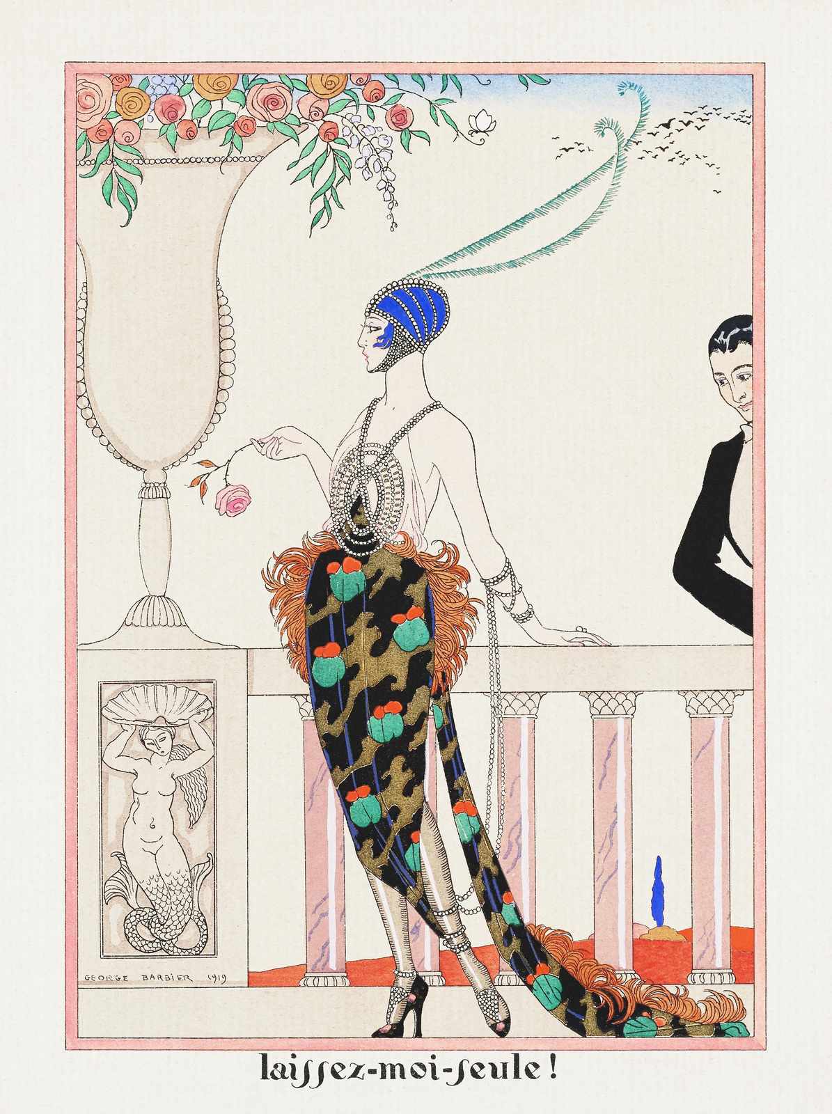 Art Deco Fashion Elegant Lady Wall Art
